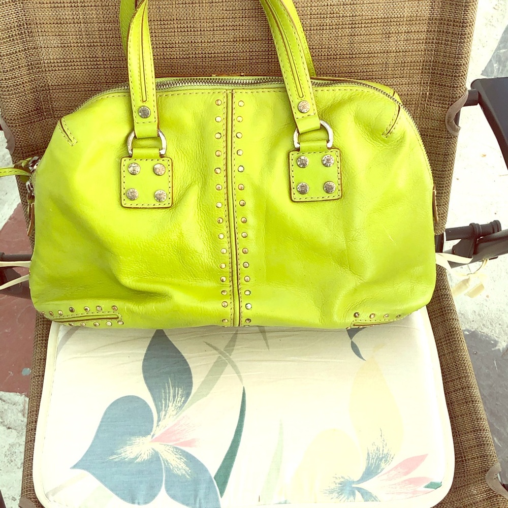 Michael Kors Green Astor Satchel